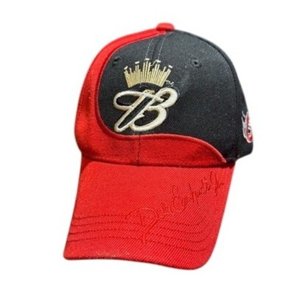 Dale Earnhardt Jr Budweiser Nascar Racing Hat Red Black Embroidered Number 8 Cap